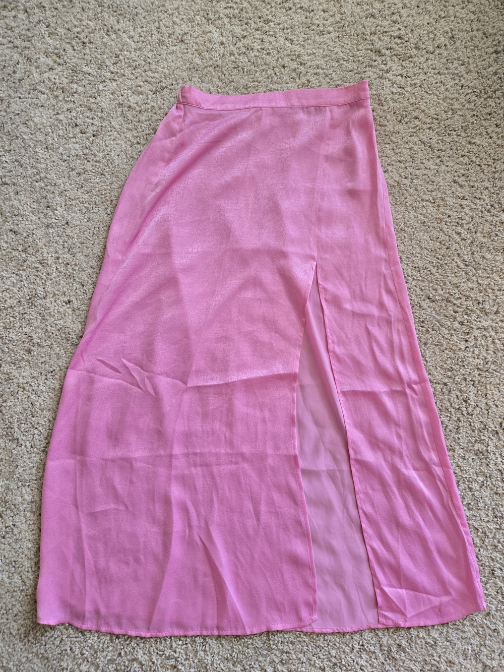 Anthropologie Saltwater Luxe Narissa Bubblegum Pink Maxi Skirt Size S - Picture 2 of 3